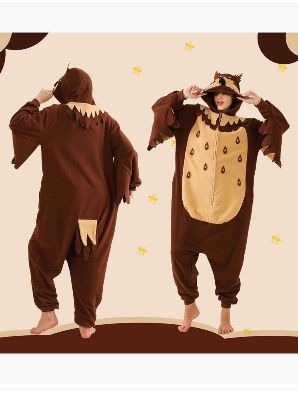 Brown Owl One-Piece Costume Romper